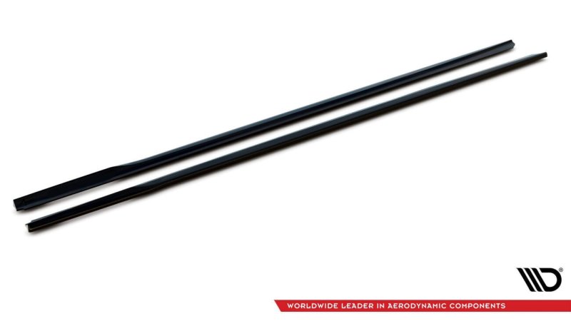 Maxton Seitenschweller Ansatz für V.2 für BMW 3er G20 / G21 M-Paket schwarz Hochglanz BM-3-20-MPACK-SD2-G